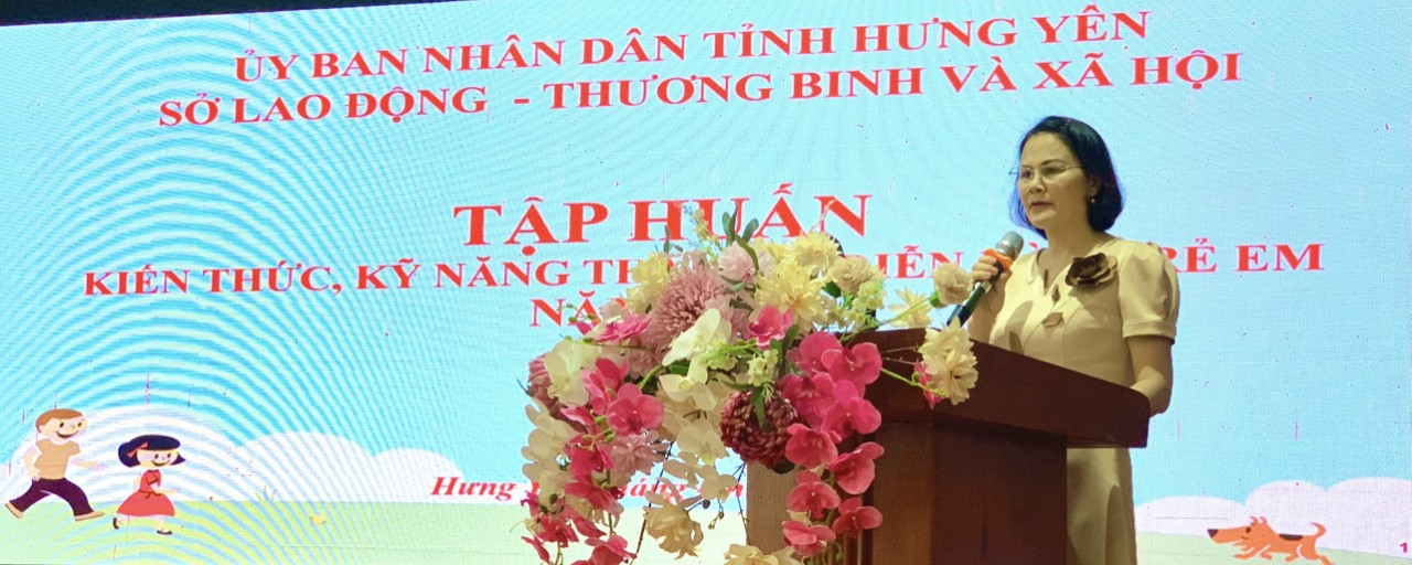   Hội nghị tập huấn cho trẻ em nòng cốt tham gia Diễn đàn trẻ em cấp tỉnh