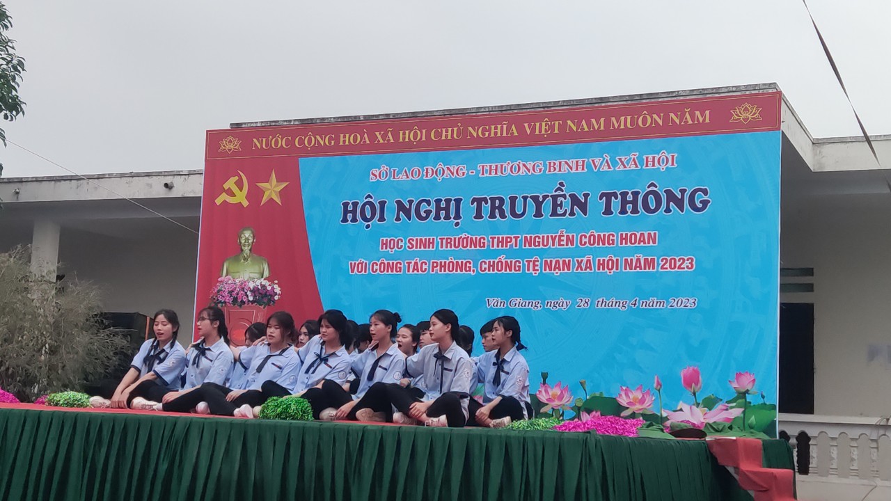   Hội nghị truyền thông Học sinh với công tác phòng chống tệ nạn xã hội năm 2023